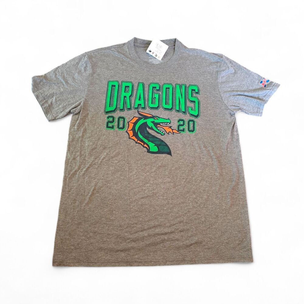 XFL Seattle Sea Dragons Grey Short Sleeve T Shirt Size Large - Picture 1 of 8